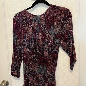 Elegant Multicolor Patterned Dress